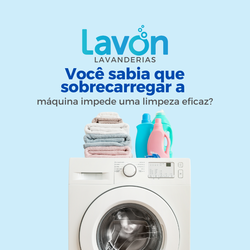 Você sabia que sobrecarregar a máquina impede uma limpeza eficaz?